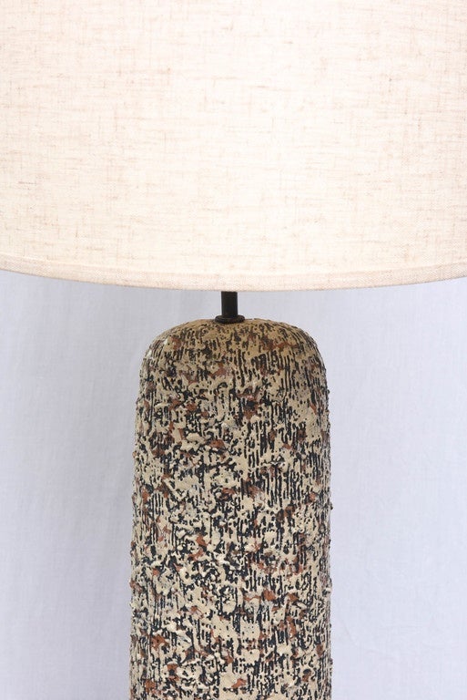 Beautiful Sargeri Ceramic Mid-Century Modern Lamp, 1950s, USA For Sale 1