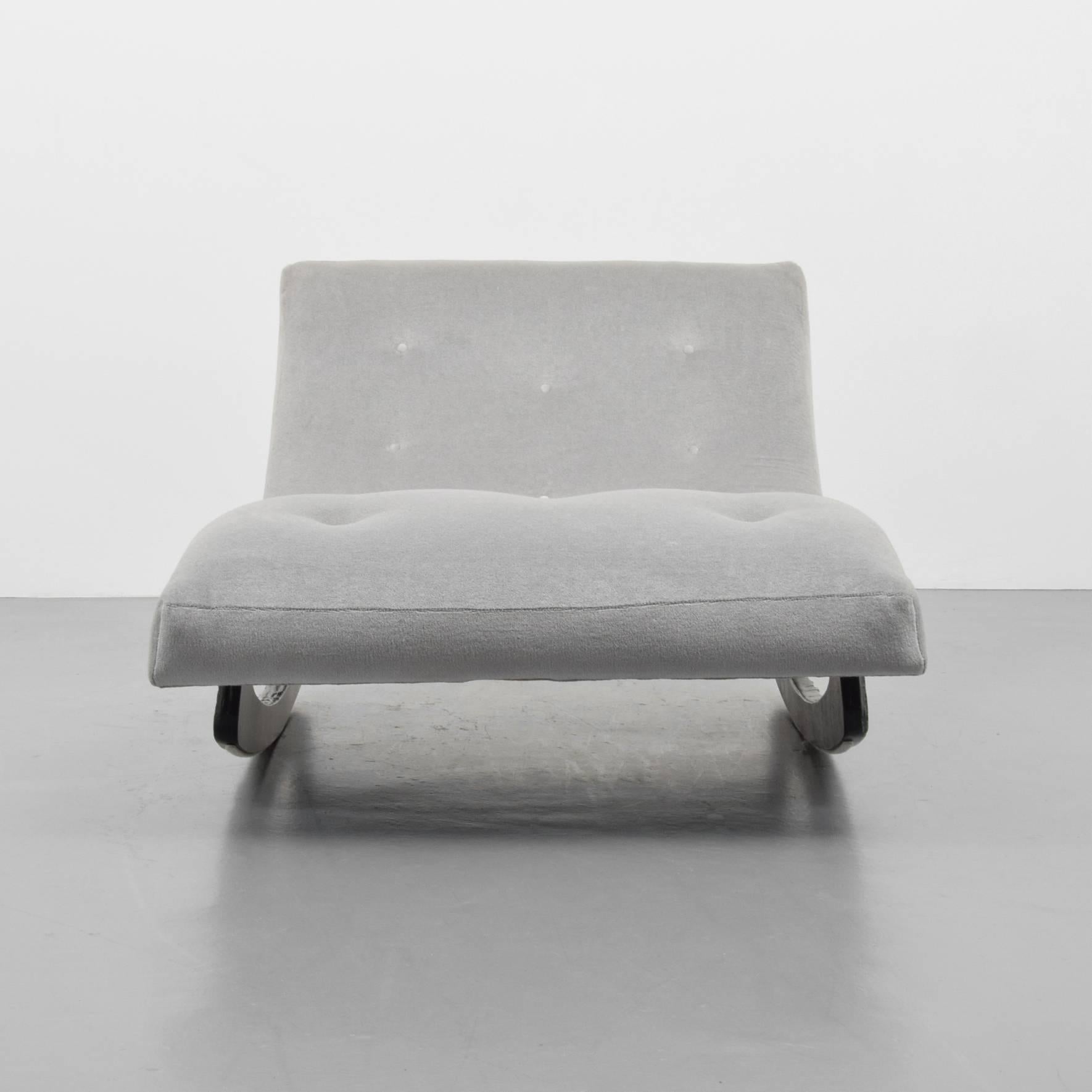 American Adrian Pearsall Brutalist Rocking Lounge/Chaise Lounge Chair, 1960s, USA