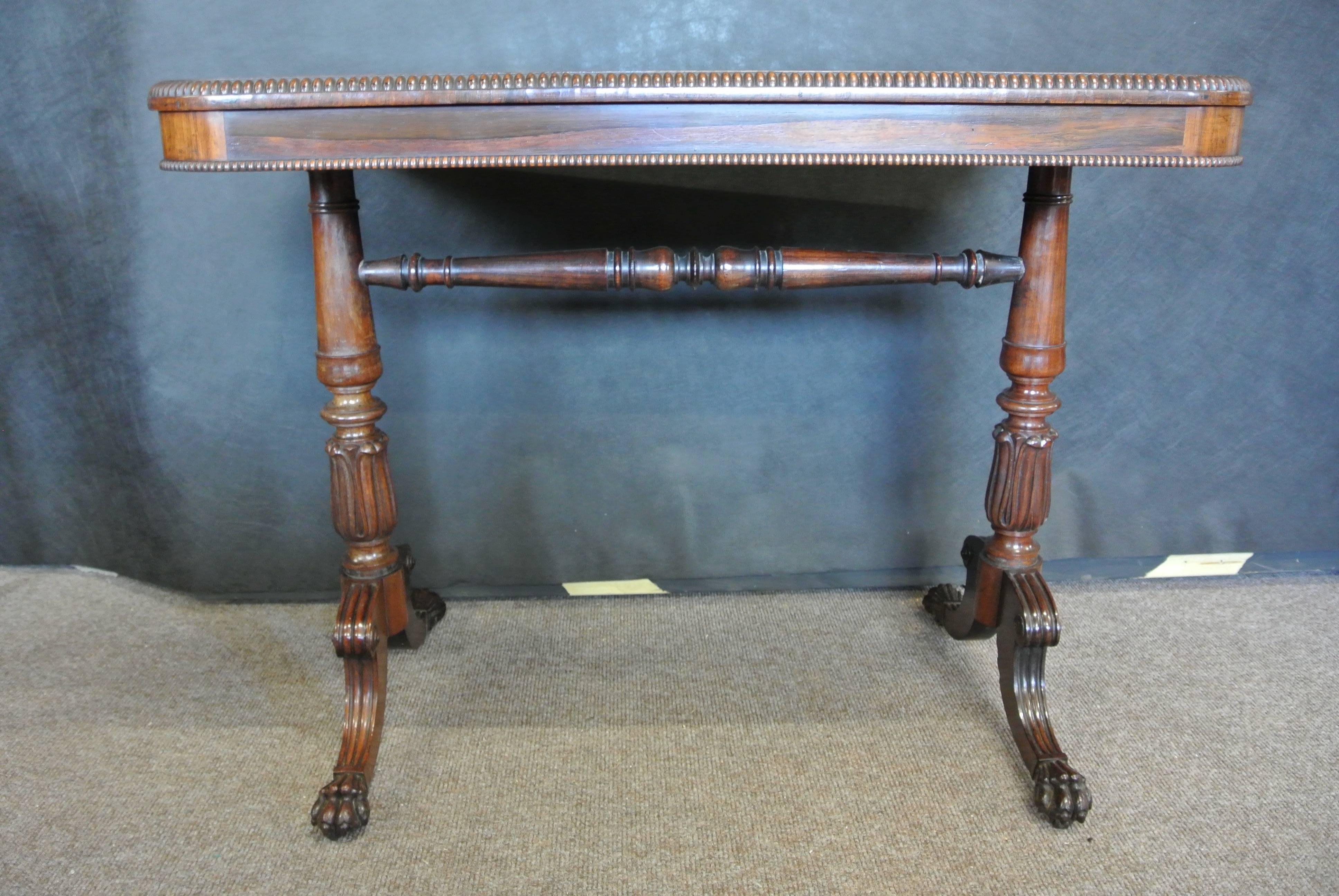 English 19th Century Regency Rosewood Side Table