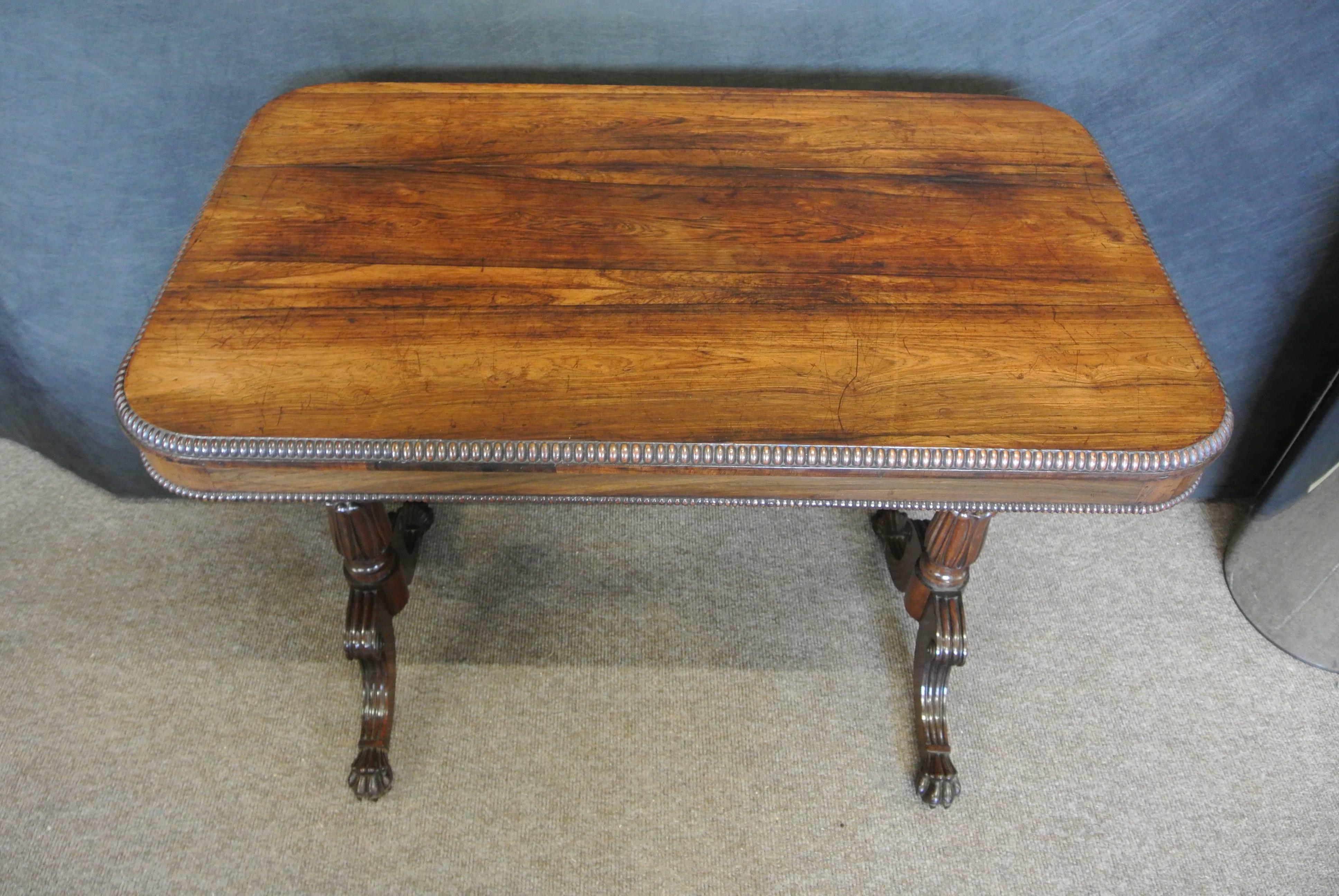 19th Century Regency Rosewood Side Table 1