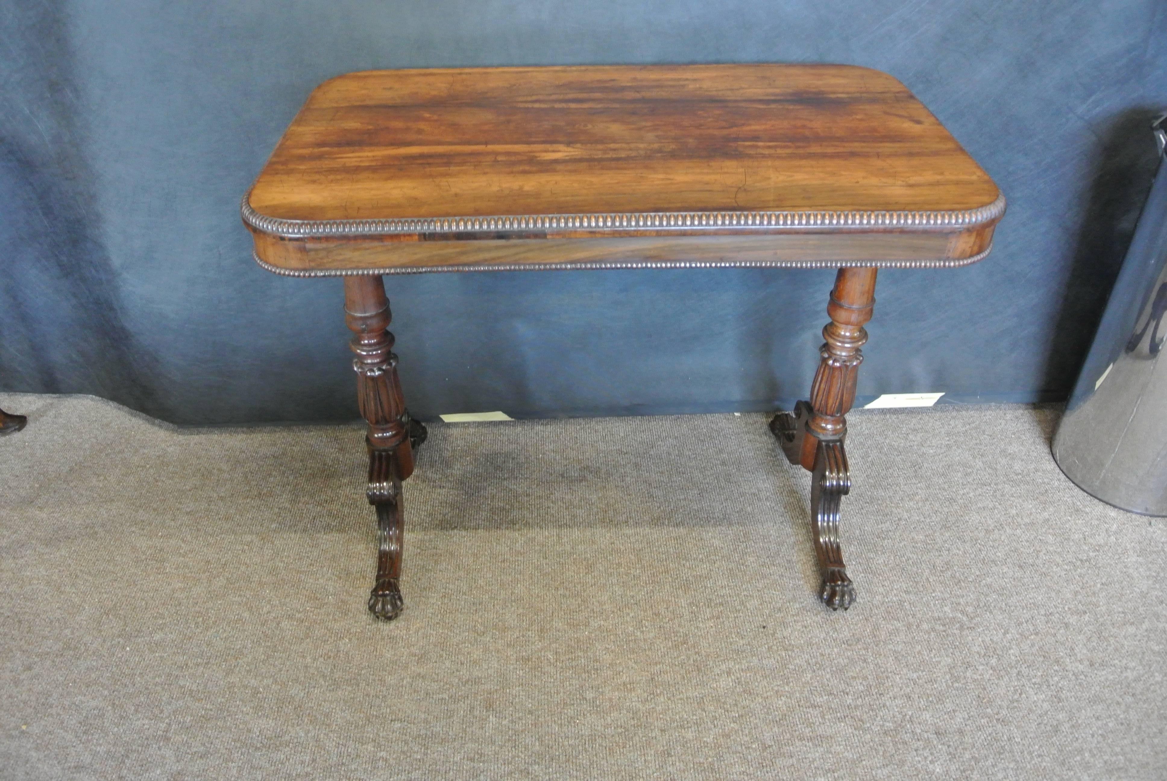 19th Century Regency Rosewood Side Table In Excellent Condition In Bournemouth, GB