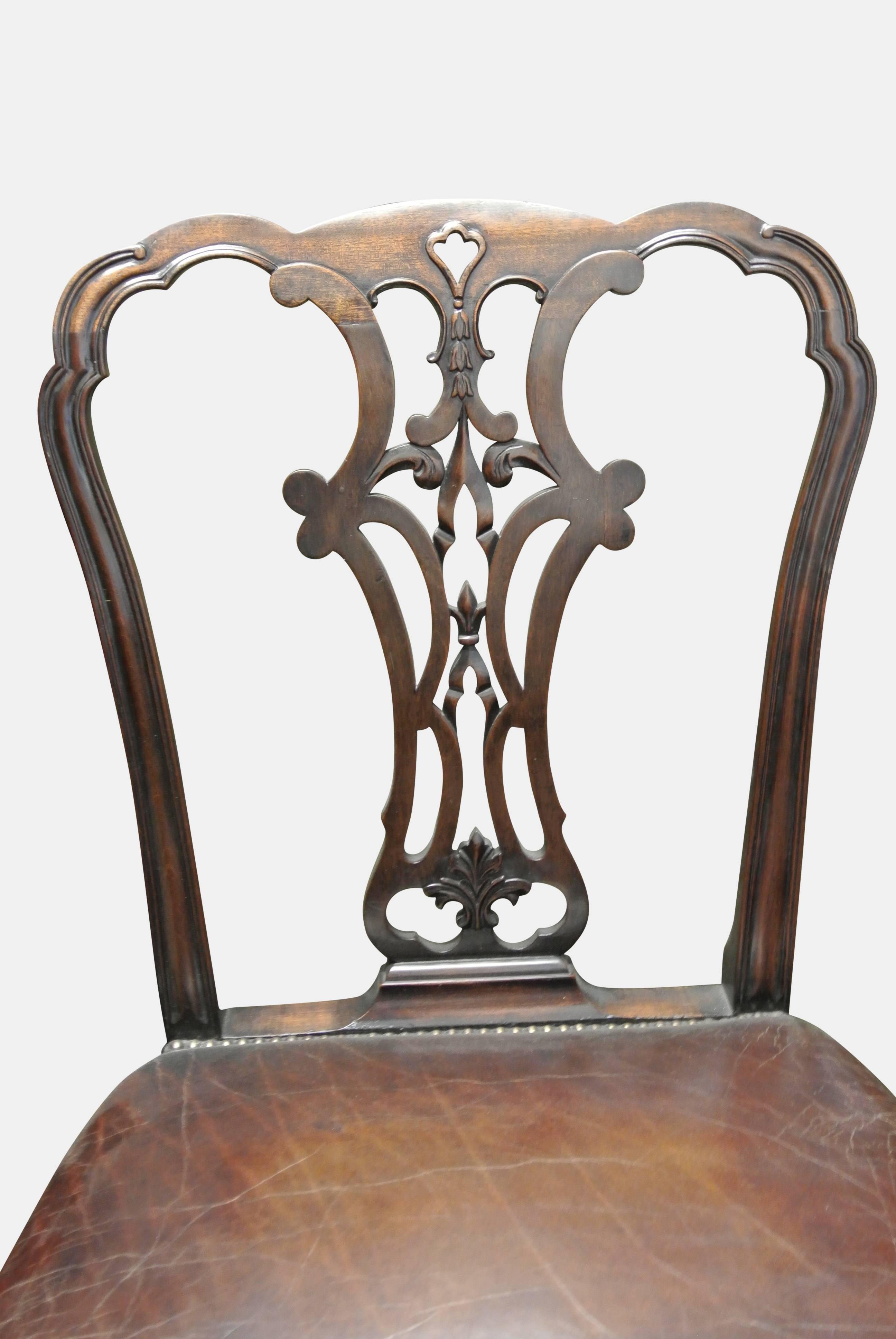 English Pair of Fine George II Side Chairs