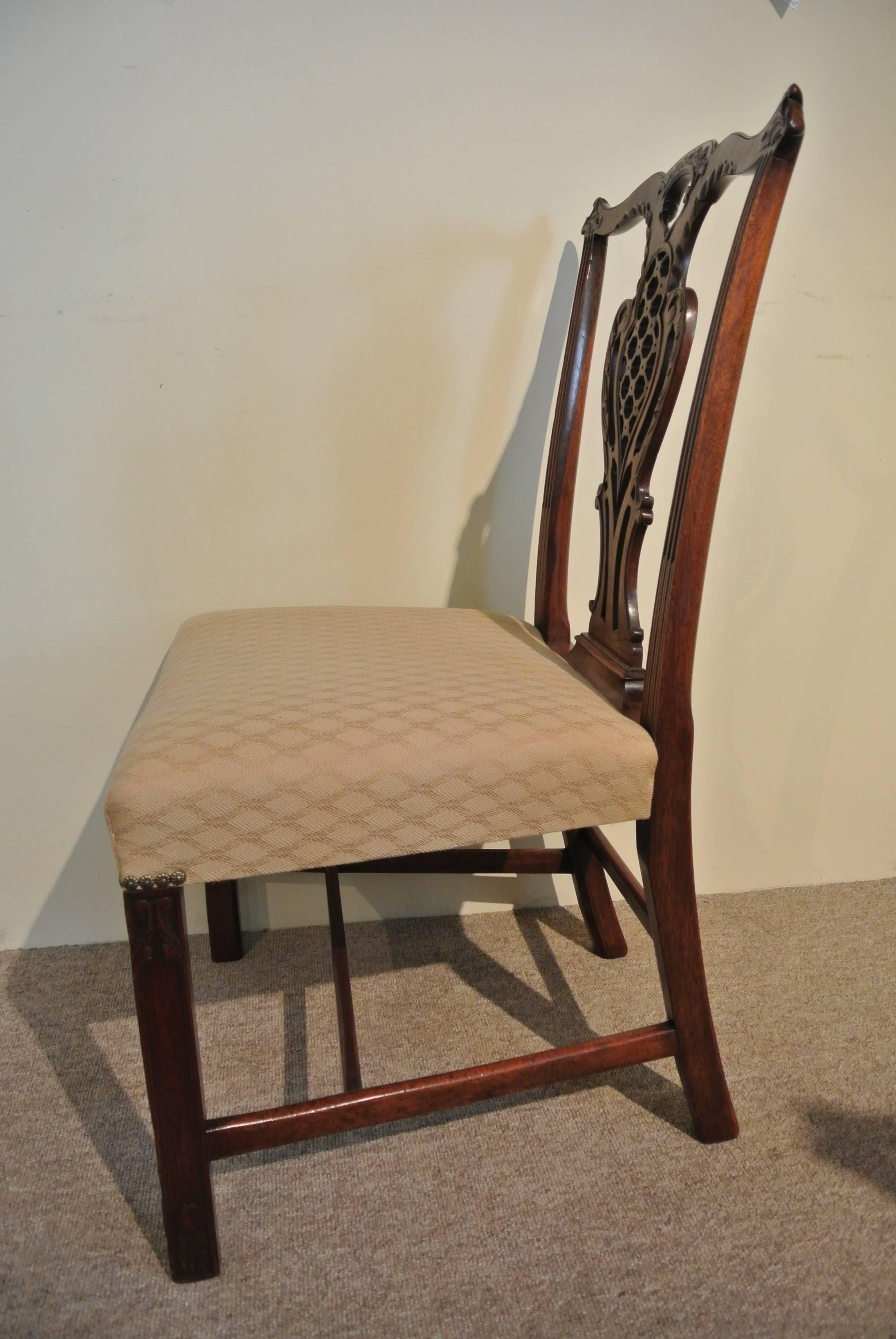 Set of 12 Fine 19th Century Chippendale Dining Chairs In Excellent Condition In Bournemouth, GB