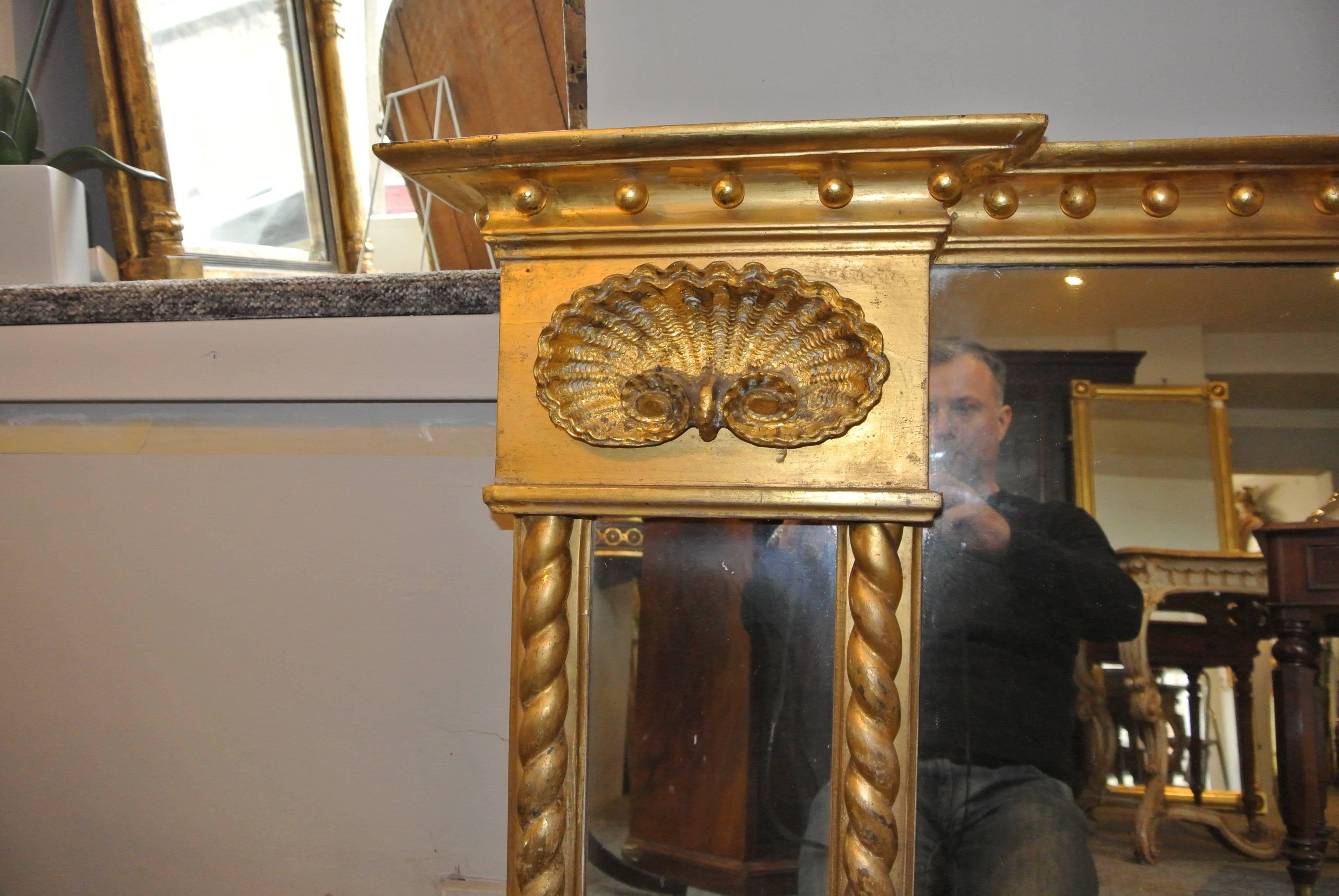 Early 19th Century Regency Period Overmantel Mirror
