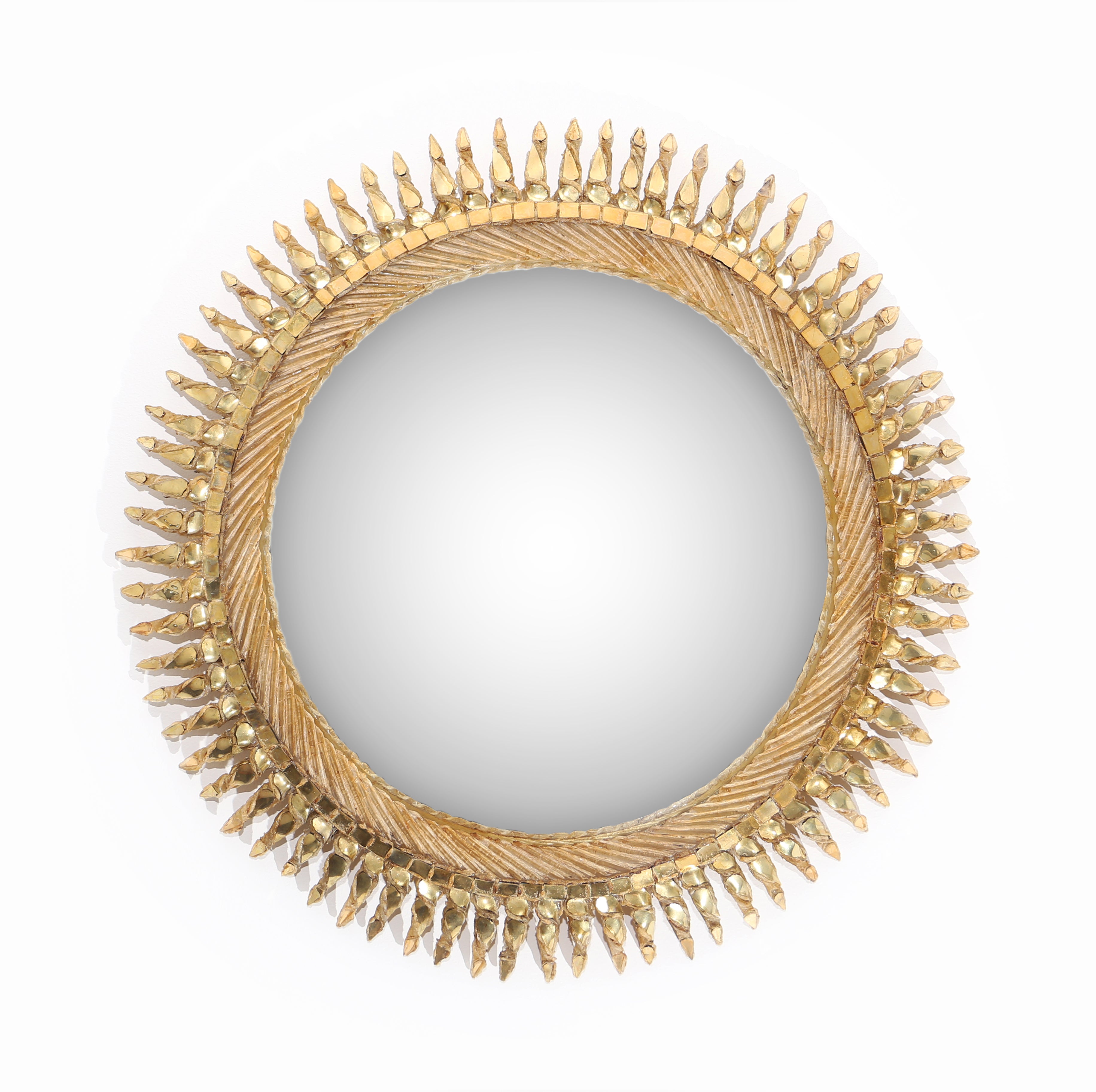 Line Vautrin 'Twisted Sun Mirror' in Talosel from the '50s 