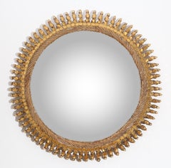 Vintage Line Vautrin 'Twisted Sun Mirror' in Talosel from the '50s 