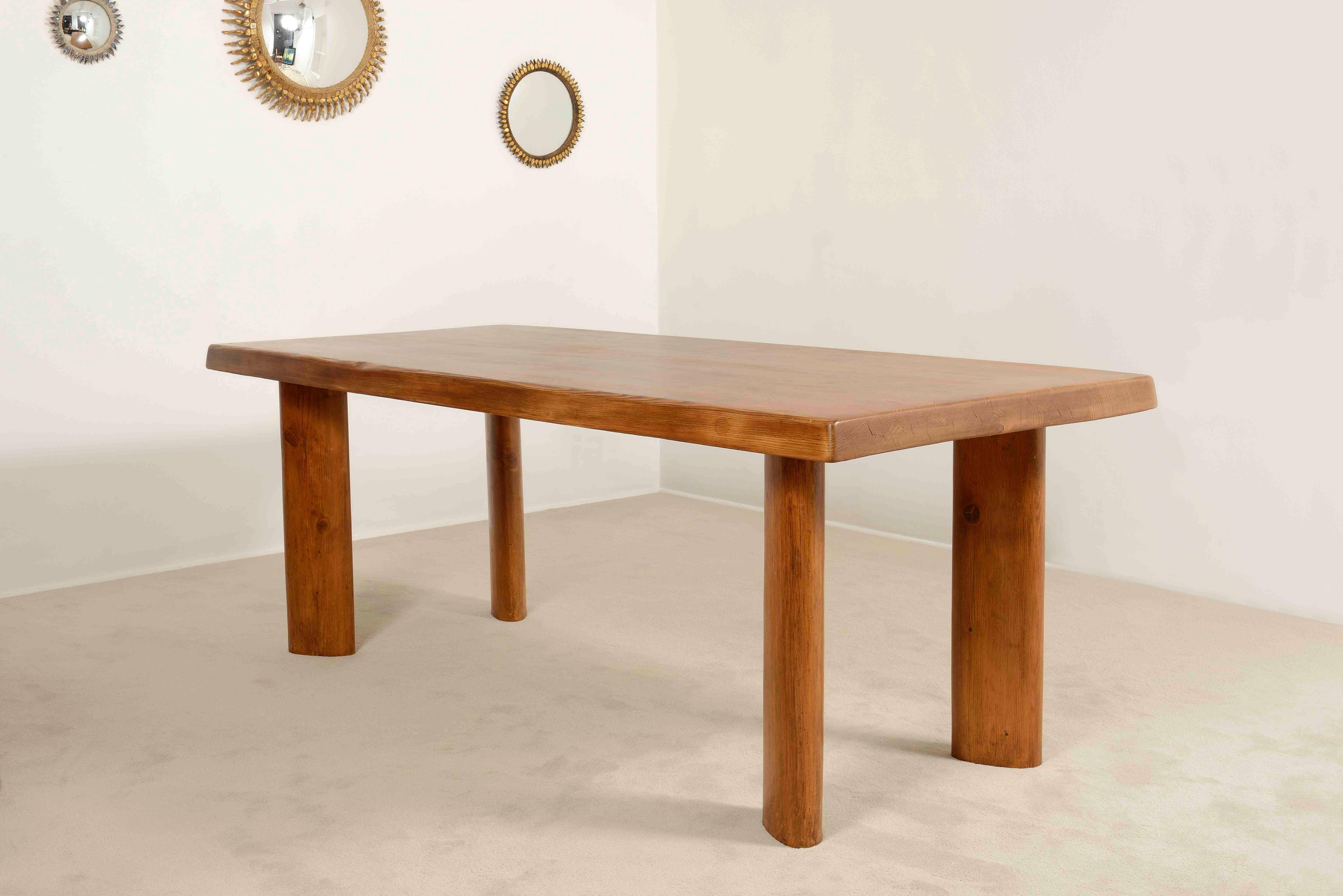 Dining Table and Eight Chairs by Charlotte Perriand, circa 1950 2