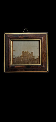 Paesine from Firenze, Toscana Italy. Pair with luxury wooden frames.