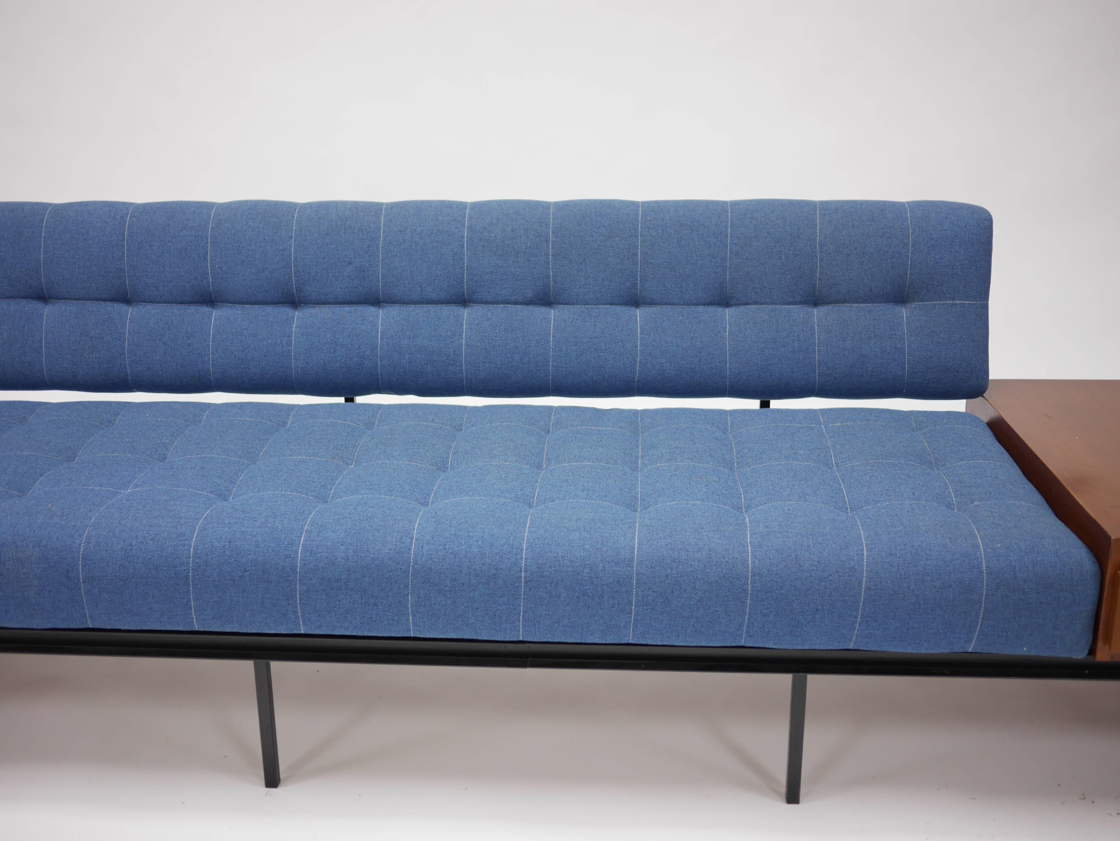 20th Century Minimalist Sofa and Cabinet by Florence Knoll For Sale