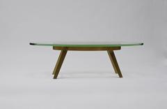 Brass Coffee Table in the Manner of Fontana Arte