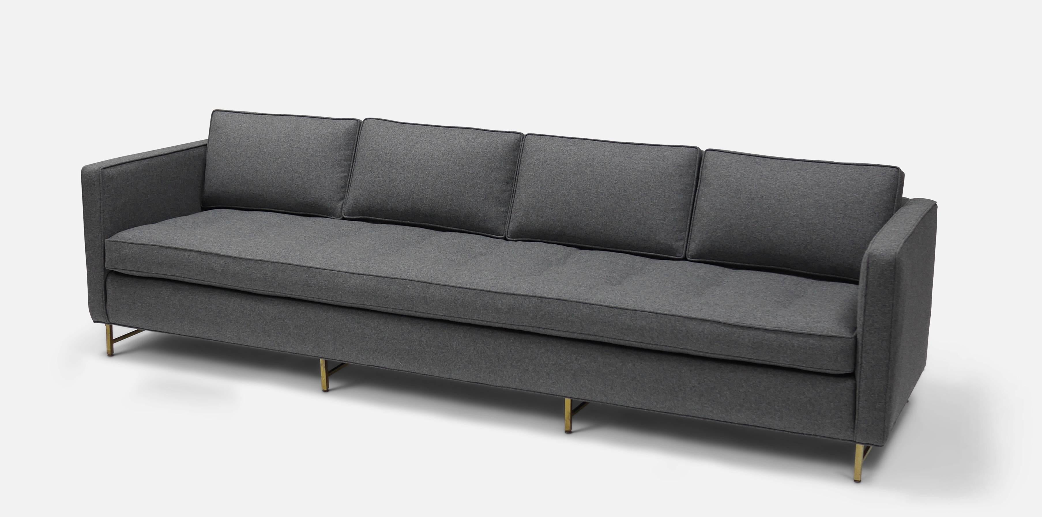 Monumental, Classic Paul McCobb for Irwin collection, Tuxedo sofa. 114