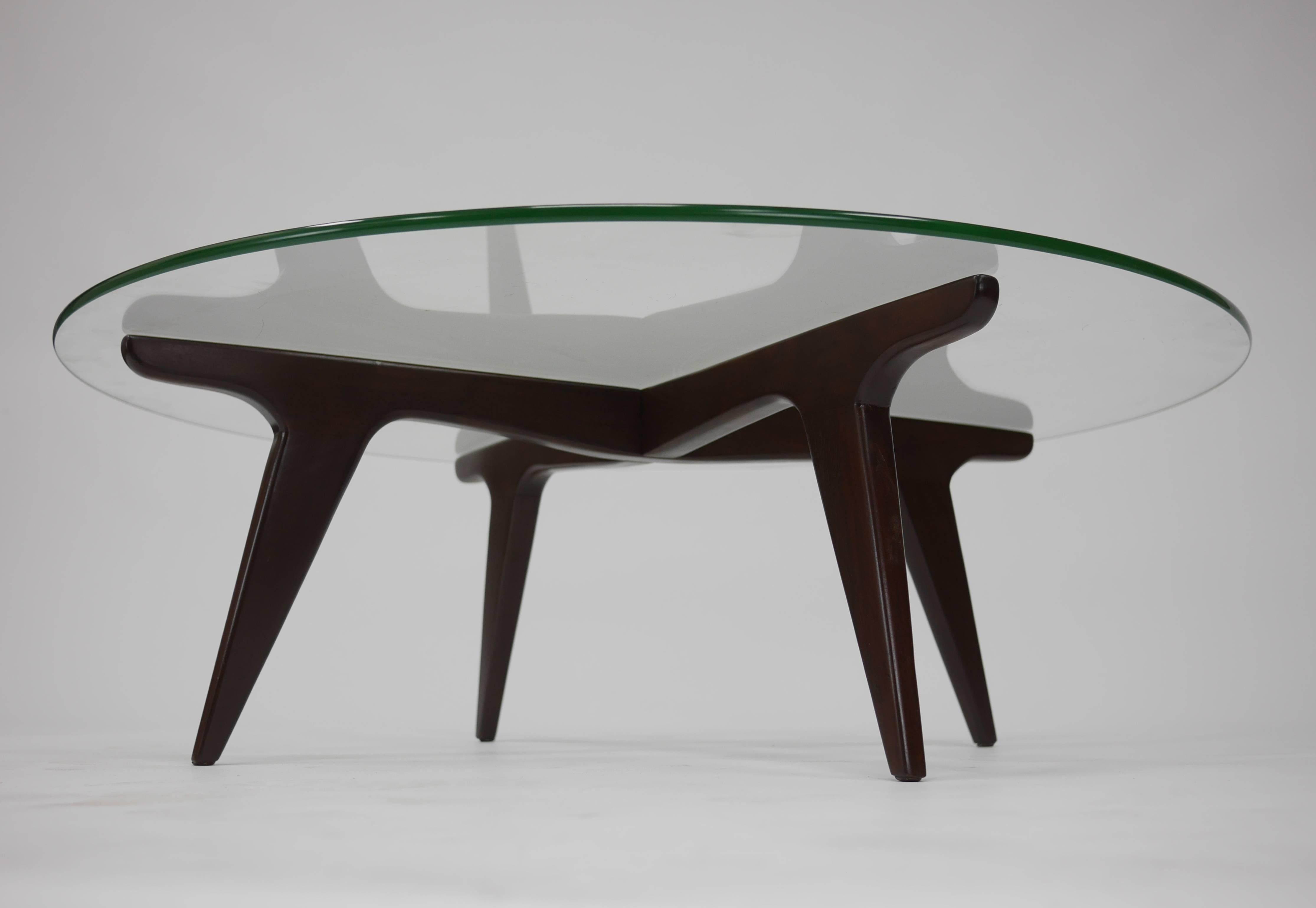 Mid-Century Modern Coffee Table in the Manner of Gio Ponti For Sale