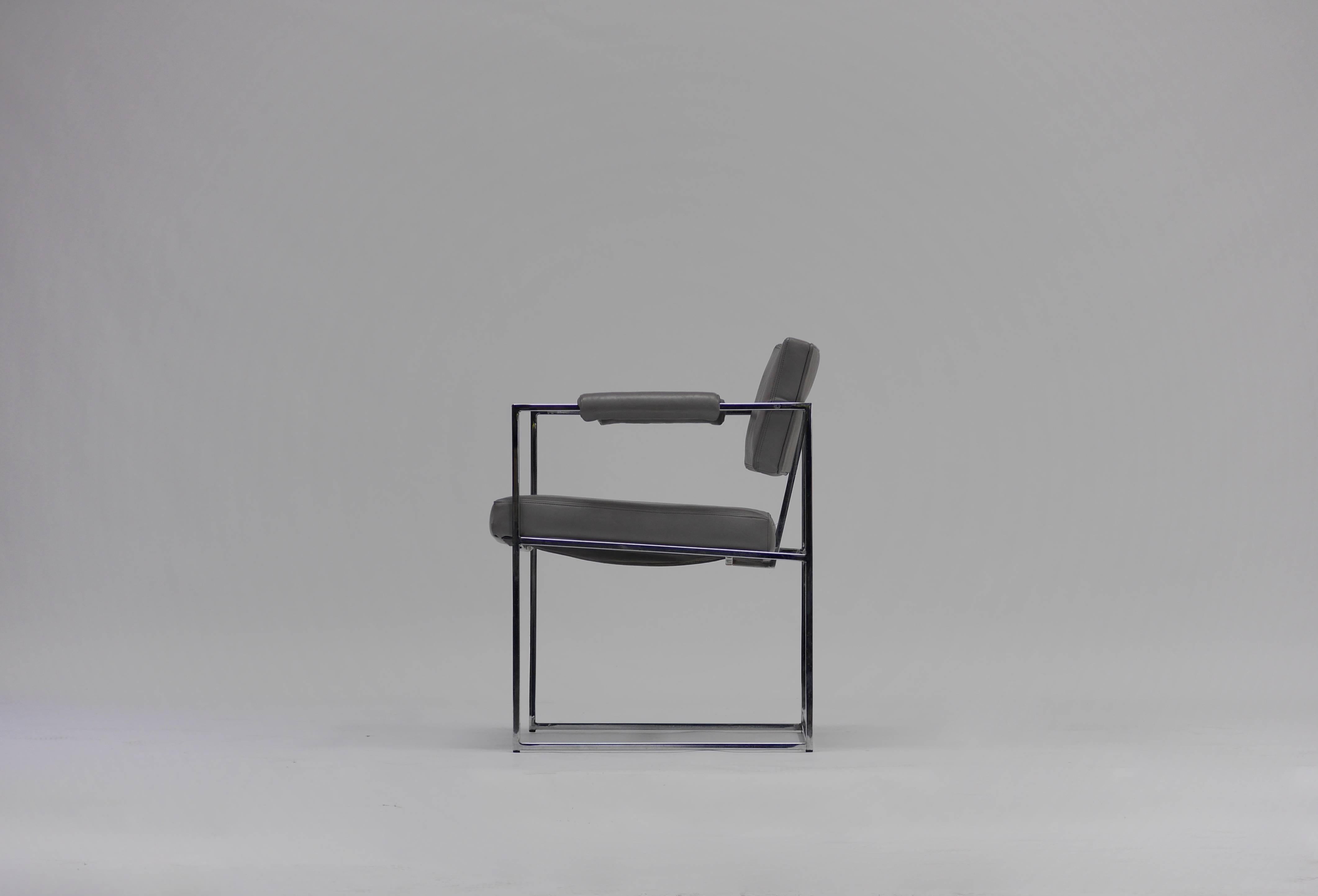 Twelve thin line dining chairs by Milo Baughman for Thayer Coggin.
We have two additional chairs if needed.