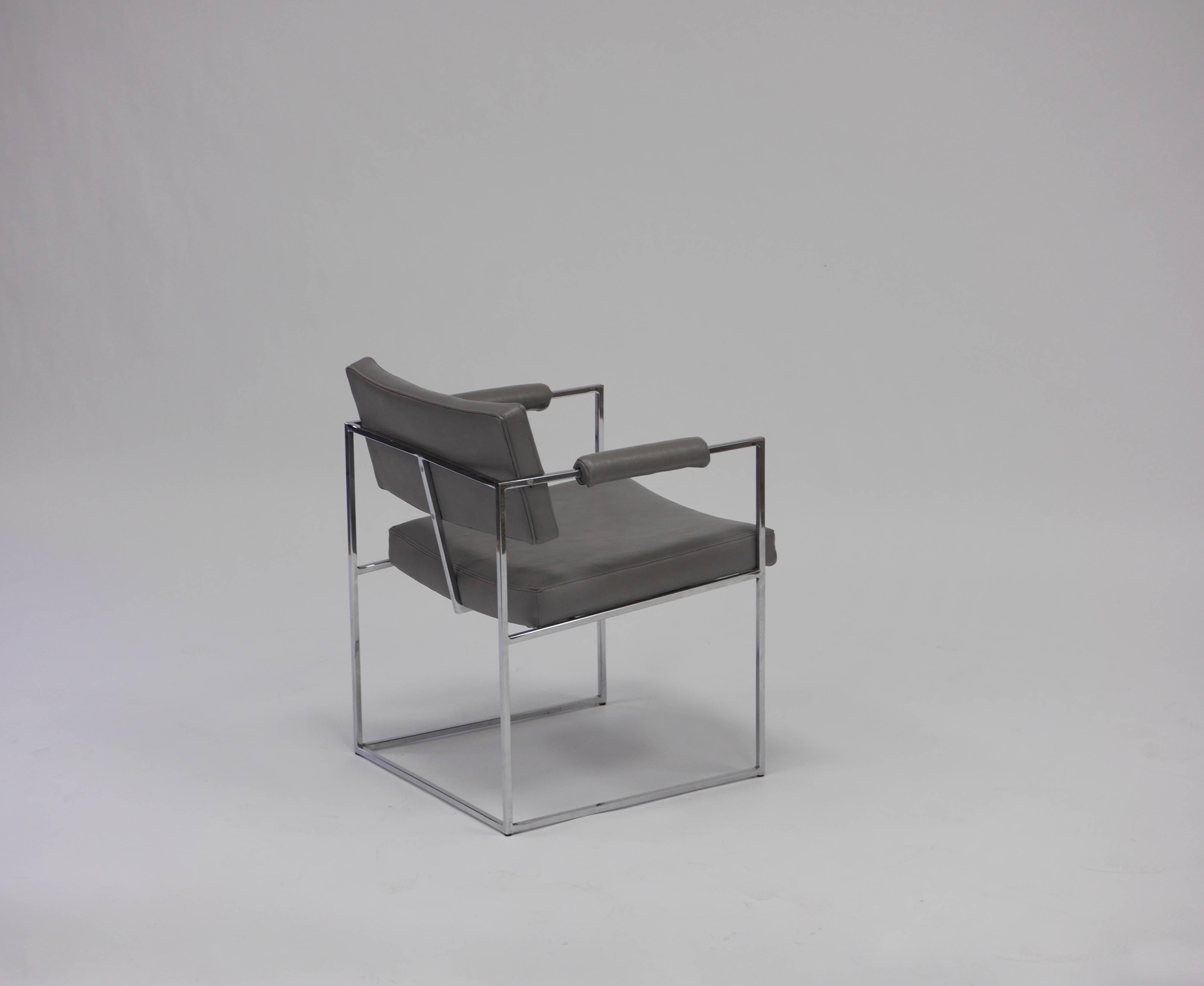 Mid-Century Modern Twelve Thin Line Dining Chairs by Milo Baughman
