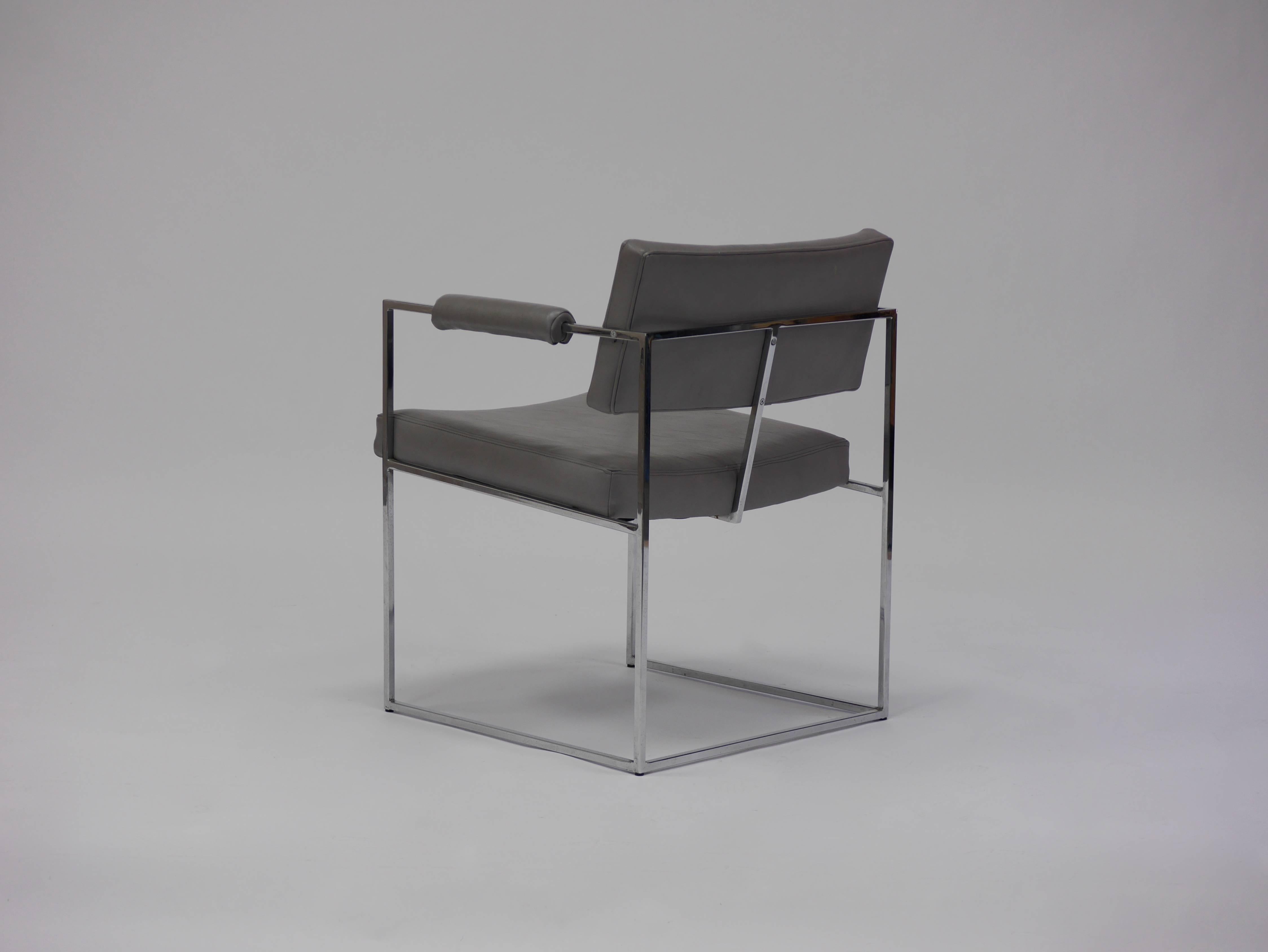 Twelve Thin Line Dining Chairs by Milo Baughman 2