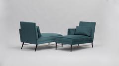 Rare Pair of Chaise Lounge Chairs by Paul McCobb