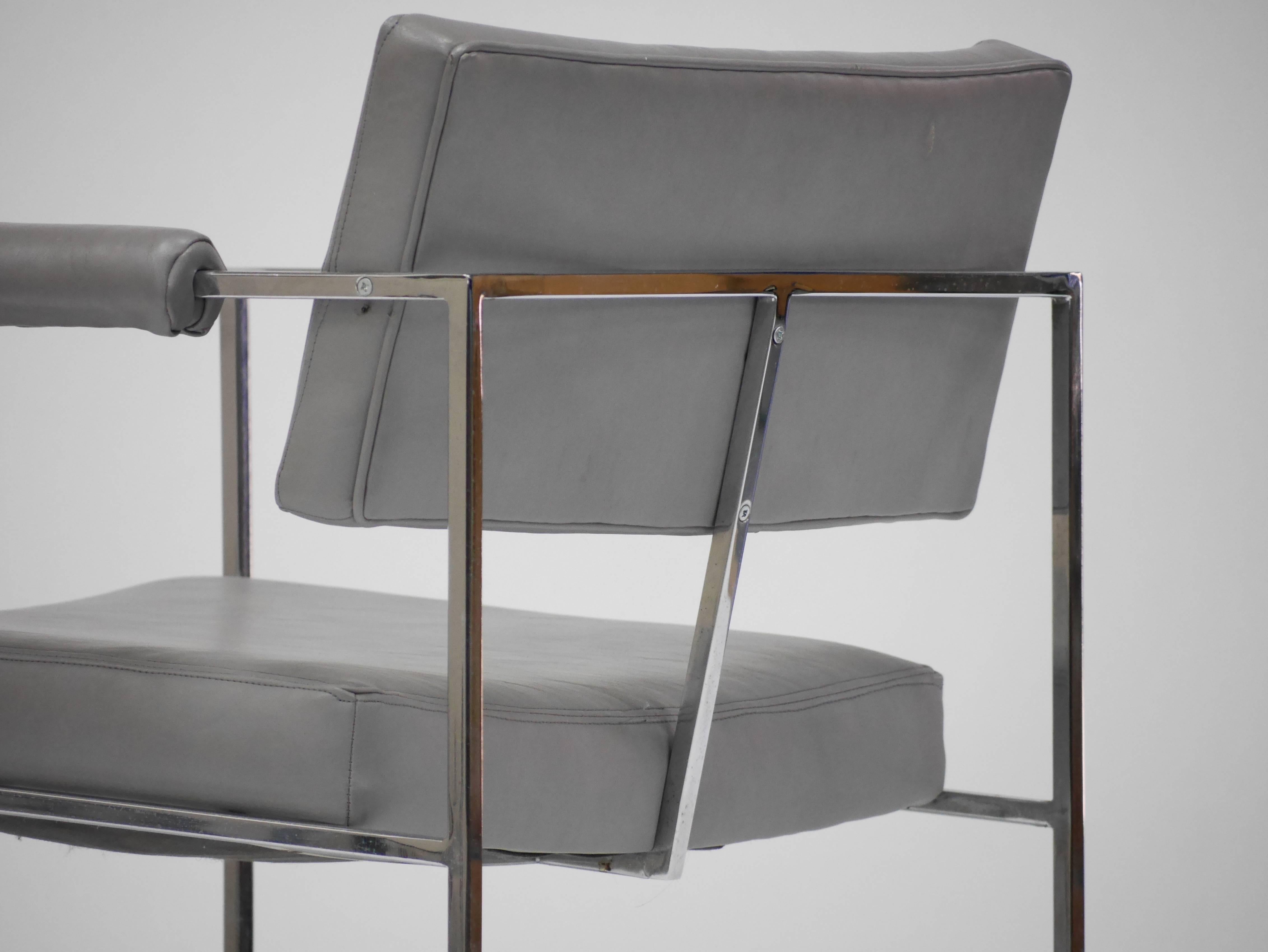 Ten Thin Line Dining Chairs by Milo Baughman 3