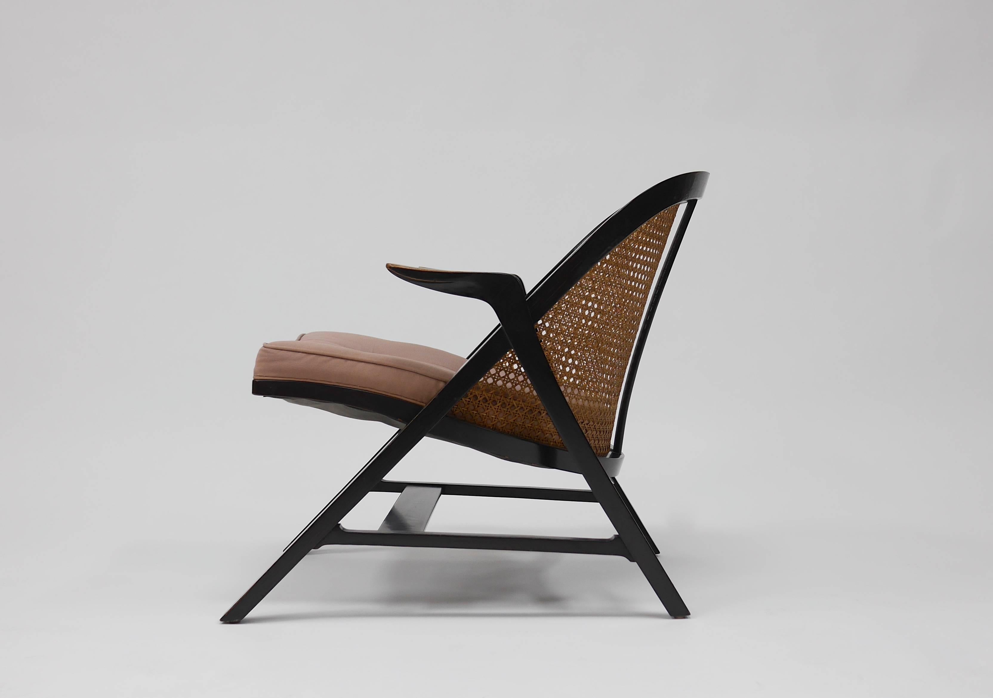 Pair of A-Frame Lounge Chairs by Edward Wormley for Dunbar 1