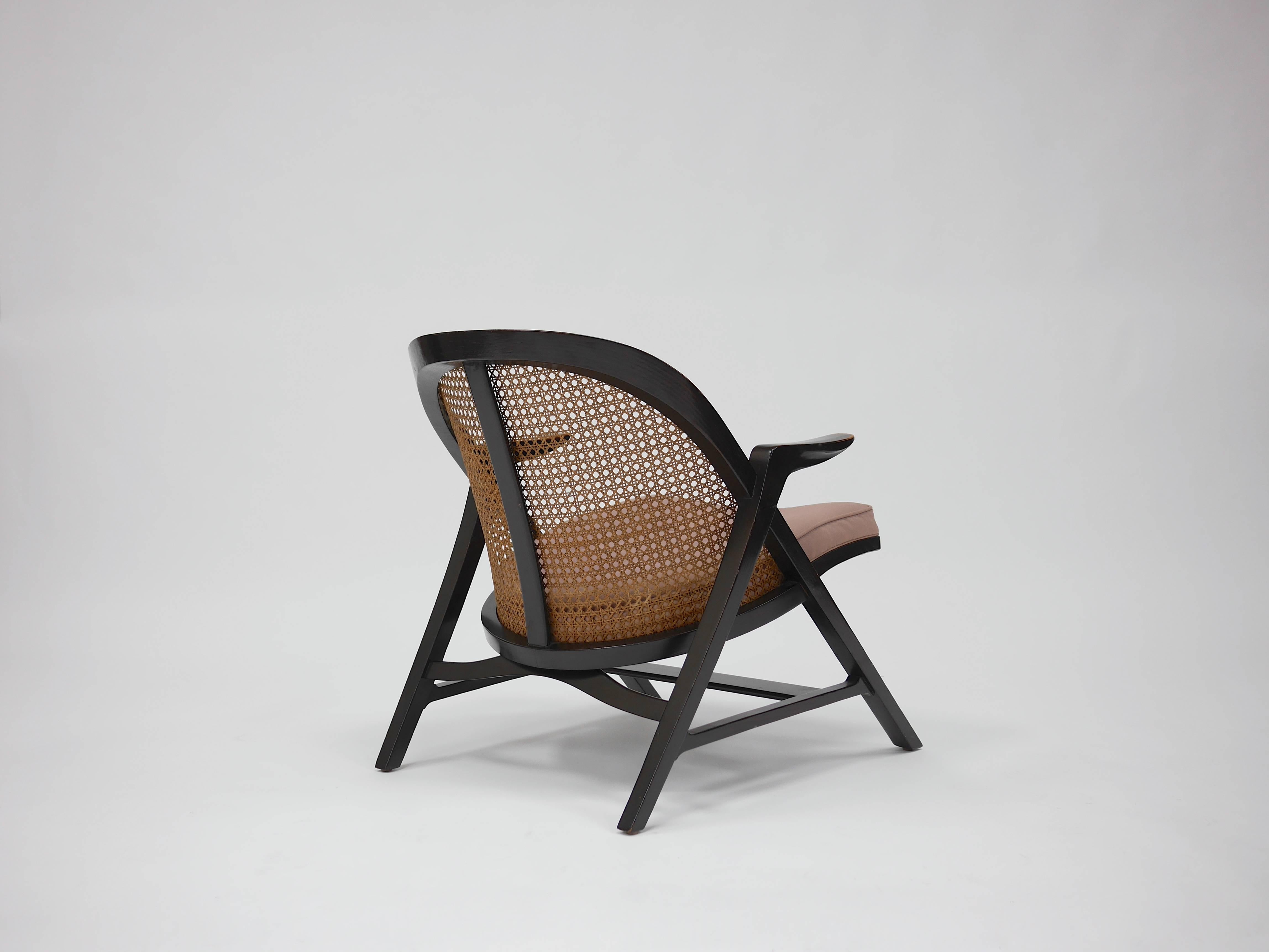 Pair of A-Frame Lounge Chairs by Edward Wormley for Dunbar 3