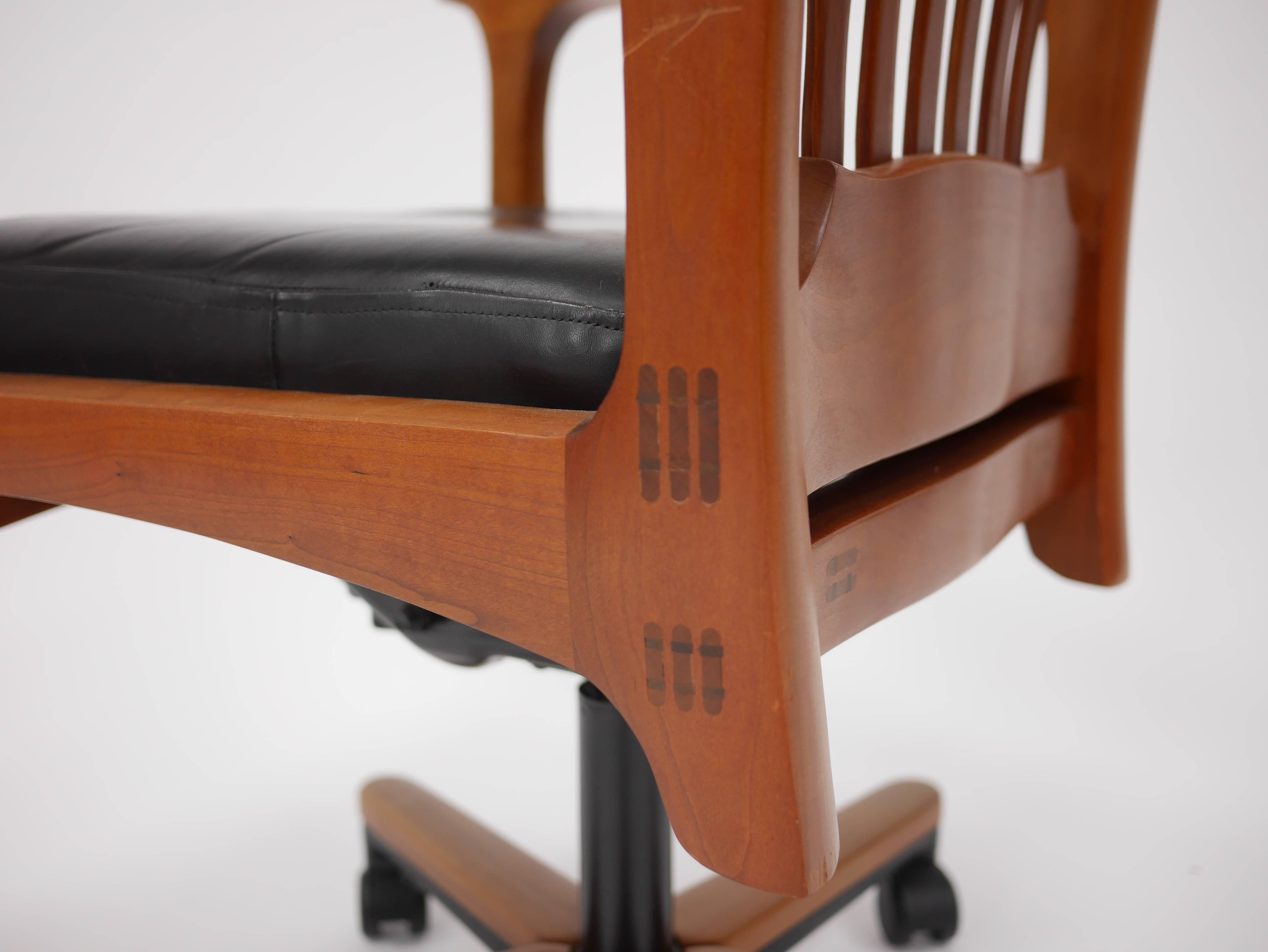 Studio Movement Office Chair Attributed to John Nyquist For Sale 1