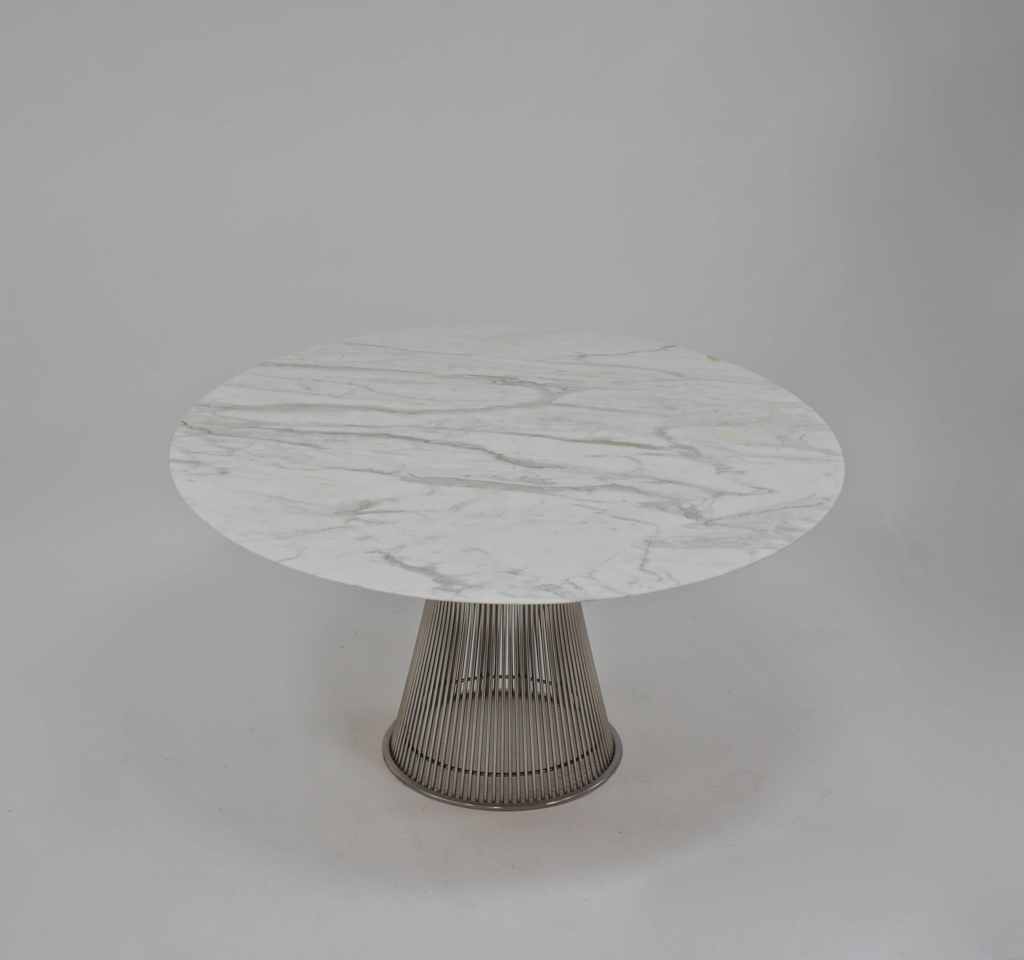  Marble Dining Table by Warren Platner for Knoll For Sale 4