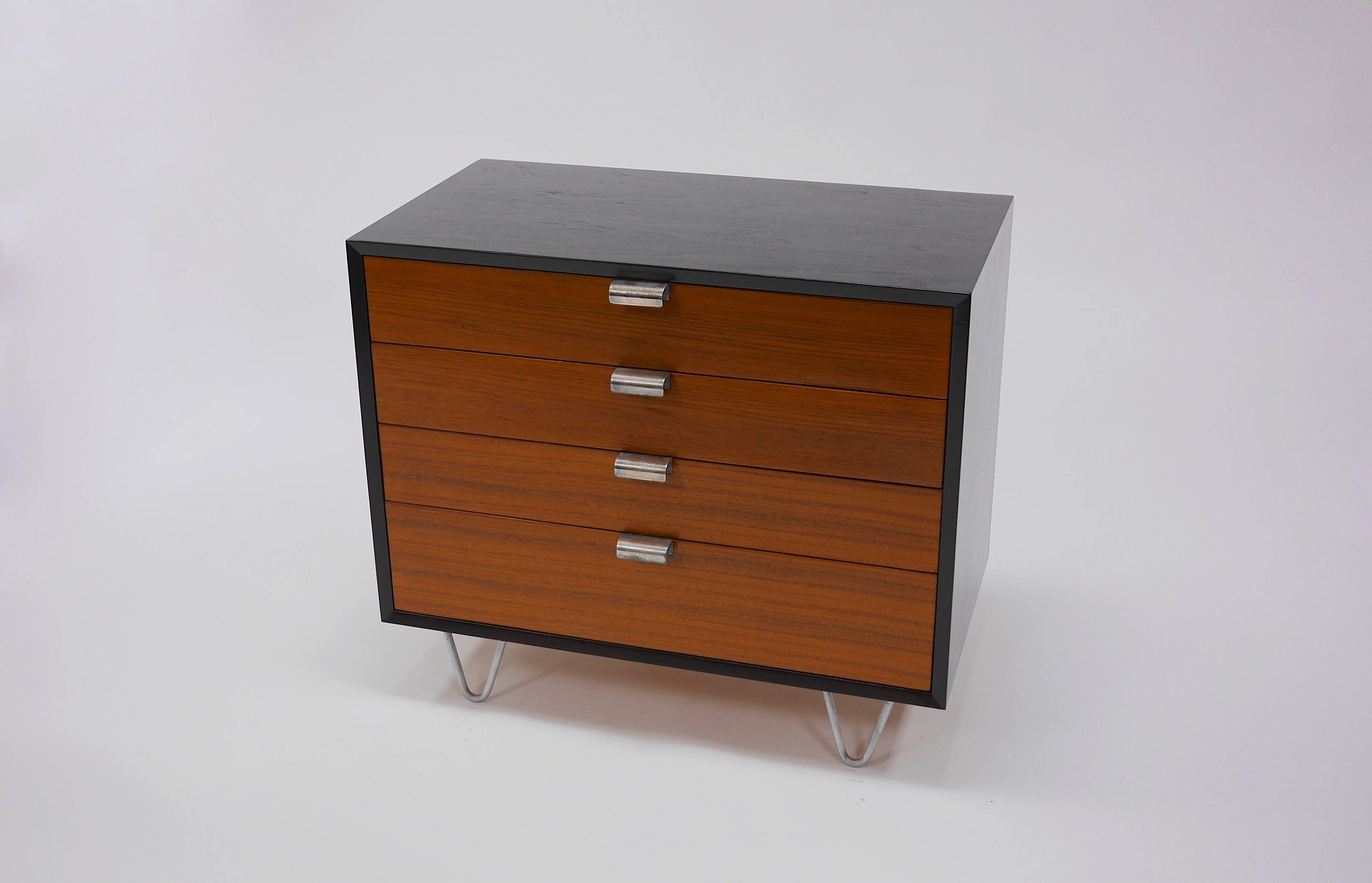 B.C.S series dresser by George Nelson for Herman Miller. Having four drawers with 