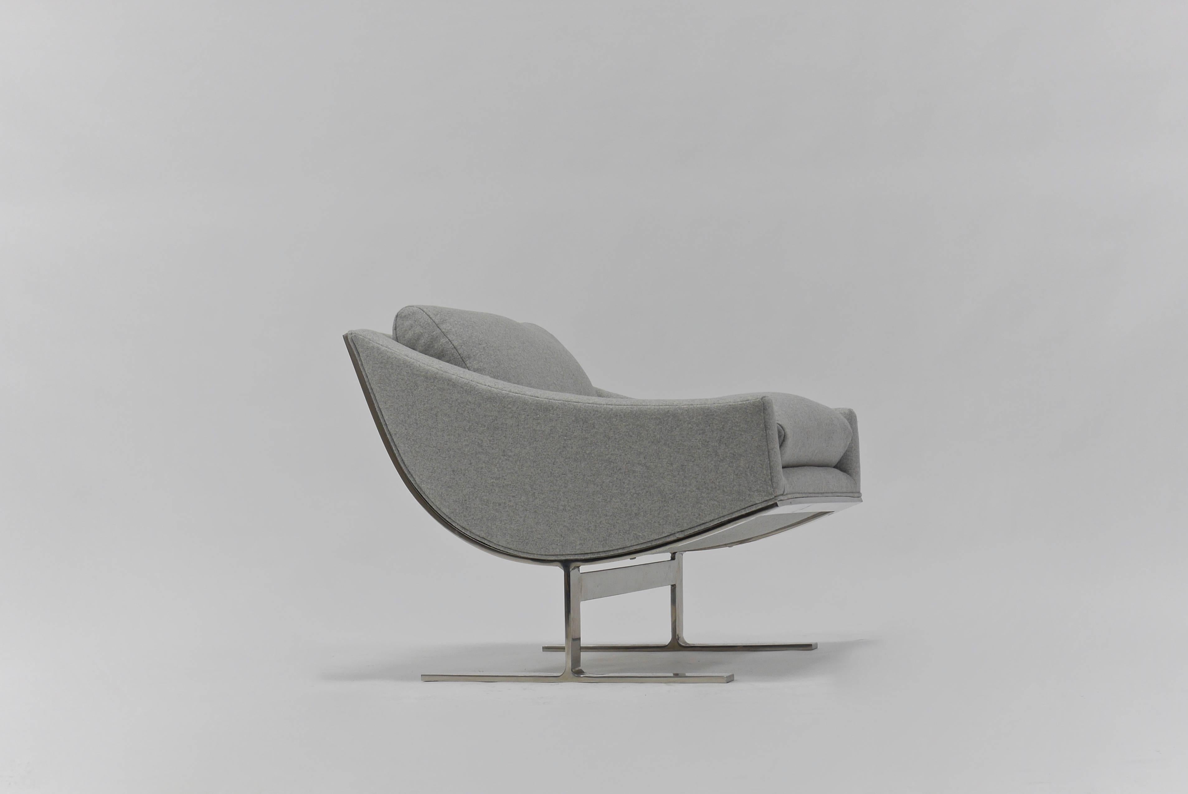 20th Century Pair of Kipp Stewart Arc Lounge Chairs