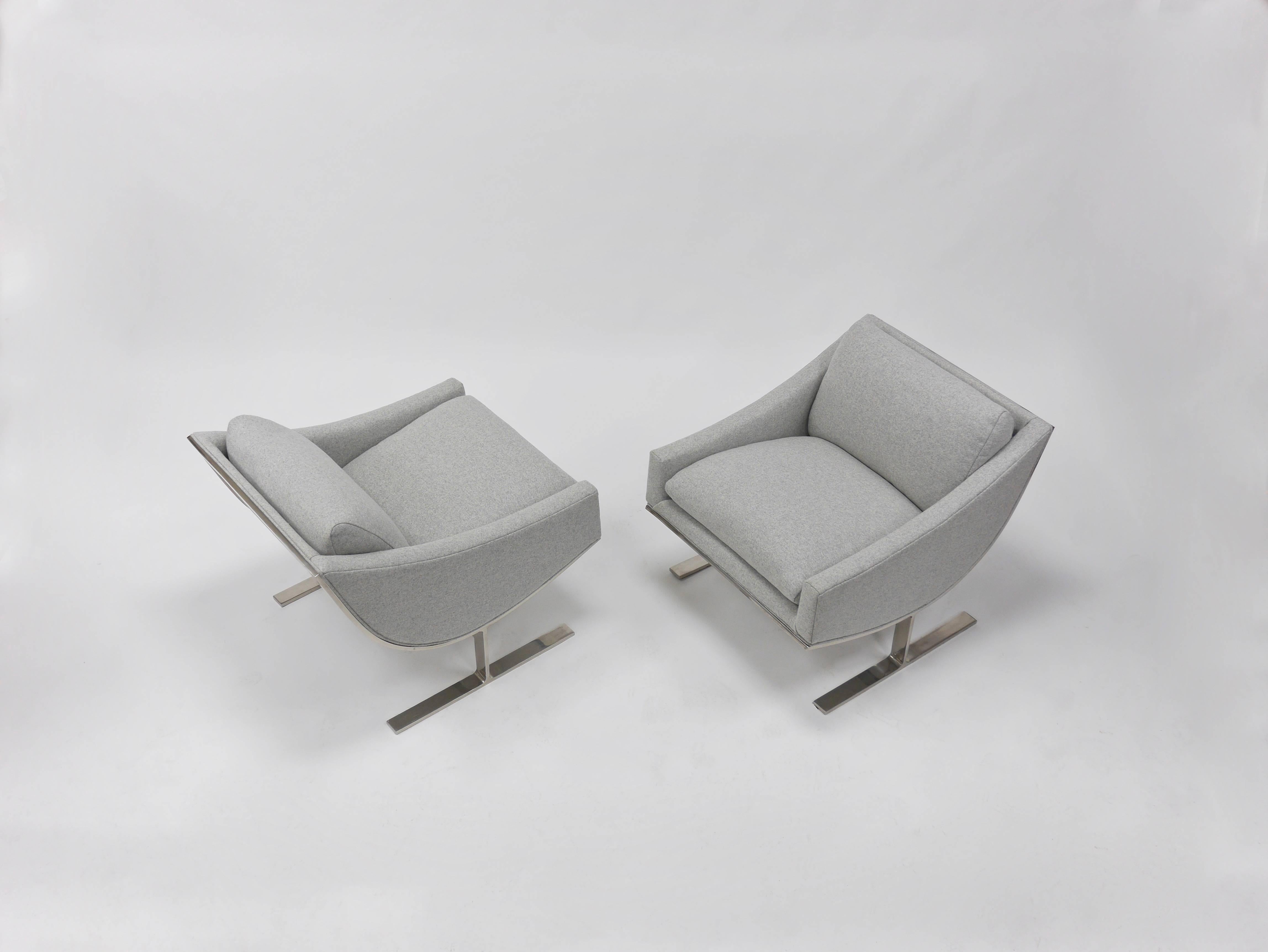 Pair of Kipp Stewart Arc Lounge Chairs 2