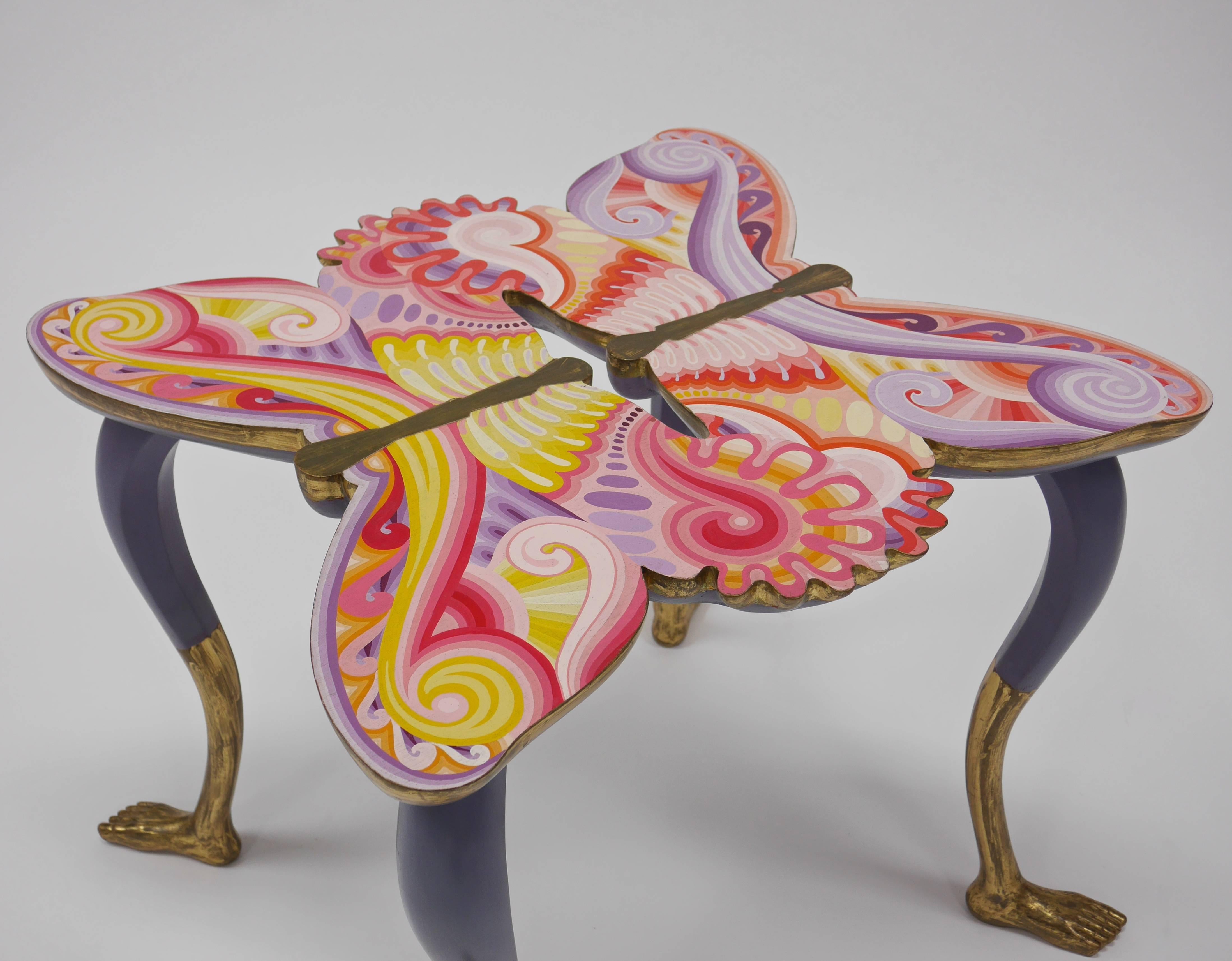 Pedro Friedeberg Butterfly Table In Excellent Condition For Sale In Hadley, MA