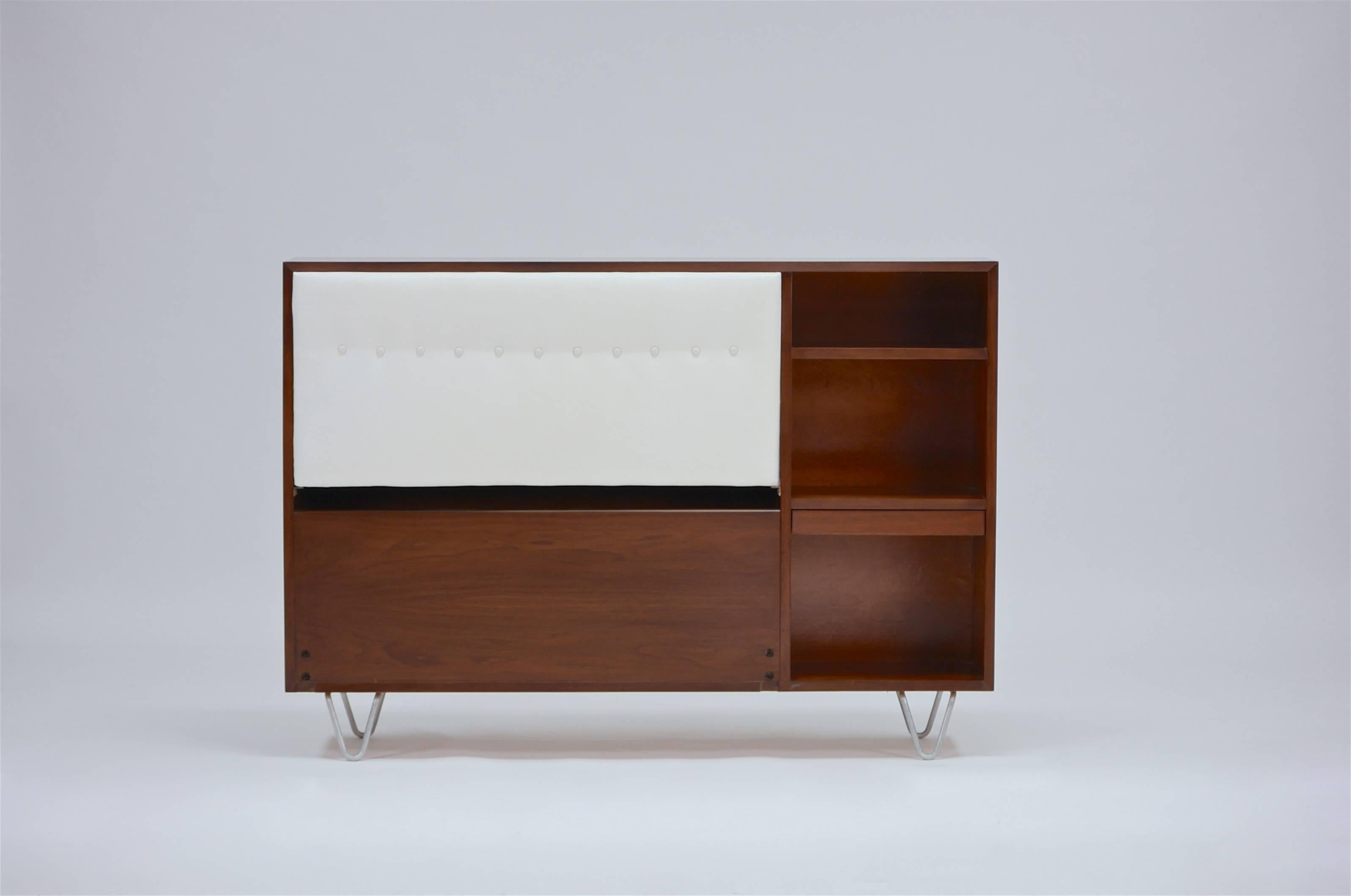 Mid-Century Modern King-Size Bed by George Nelson for Herman Miller