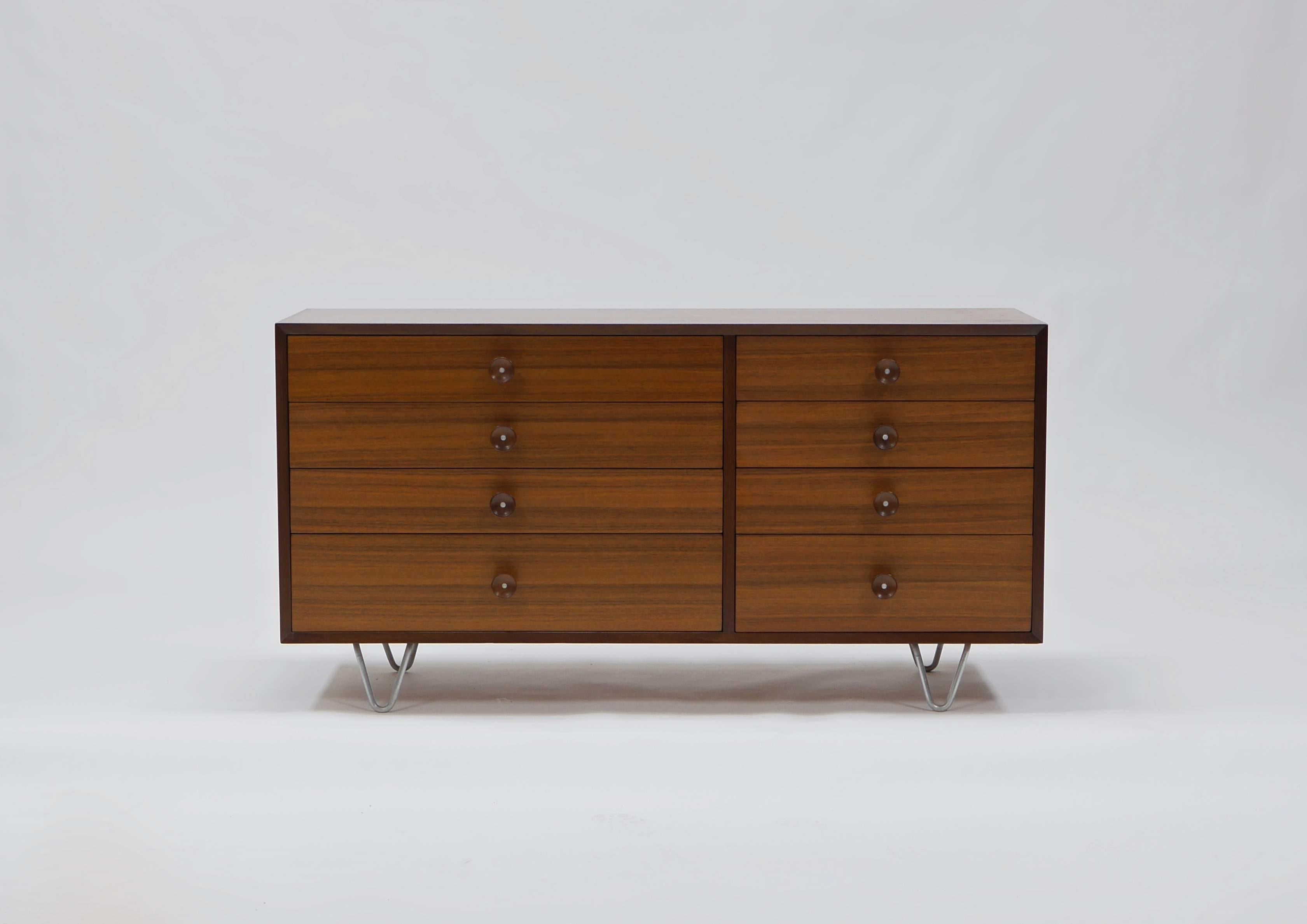 Eight-drawer dresser by George Nelson for Herman Miller, having 