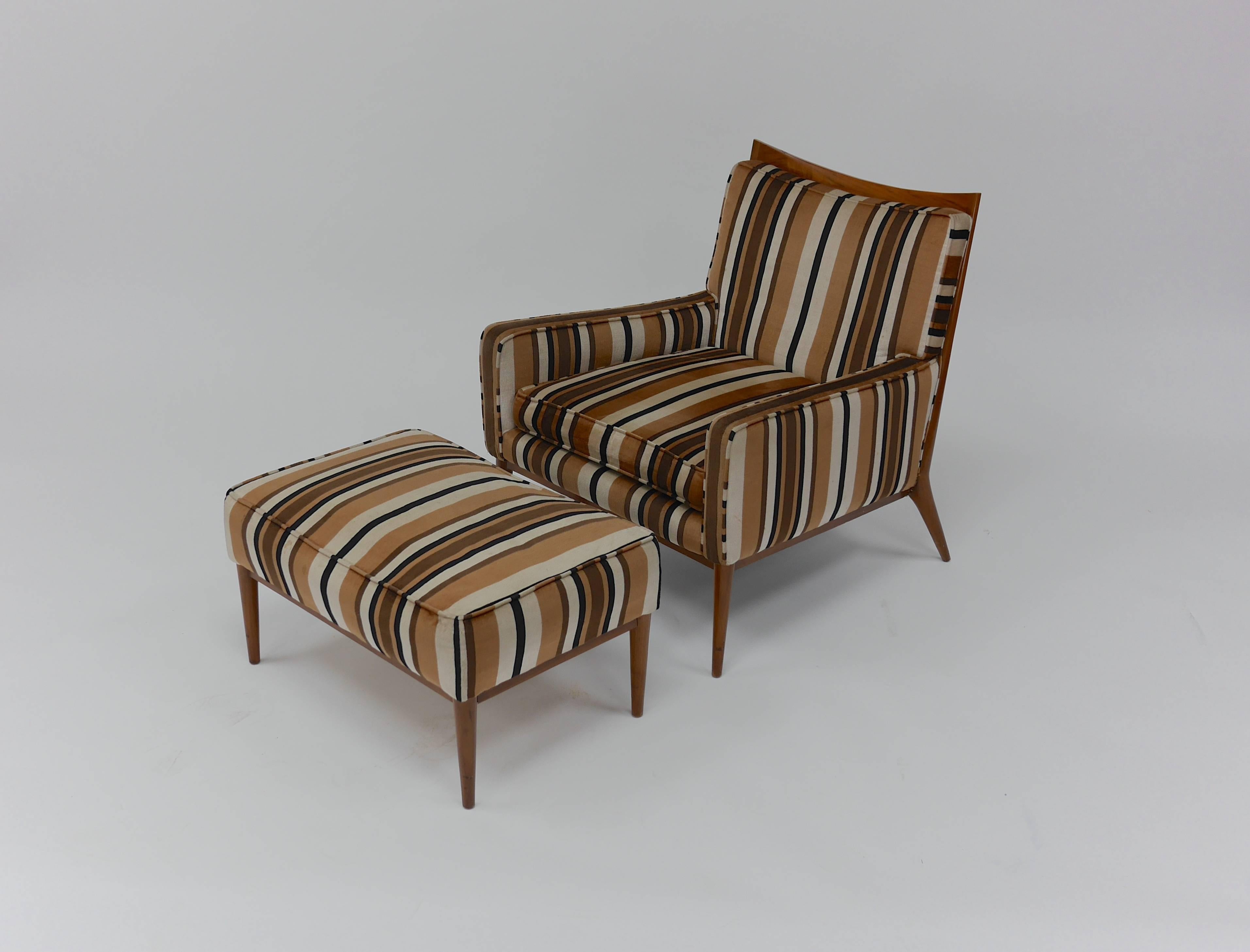 20th Century Lounge Chair and Ottoman by Paul McCobb for Directional