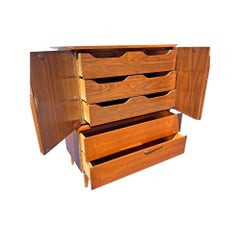 Mid Century Modern Vintage Tall Dresser High Boy Floating Design Parvin Style