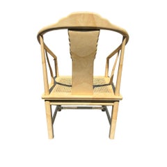 Vintage Henredon Asian Style Faux Goatskin Laquer Dining Chairs 6