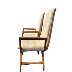 Vintage Mid Century Modern Pair Accent or Side Chairs in Adrian Pearsall Style
