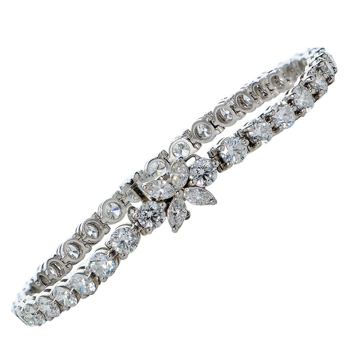 Tiffany & Co. 8.49 Carat Diamond Platinum Bracelet