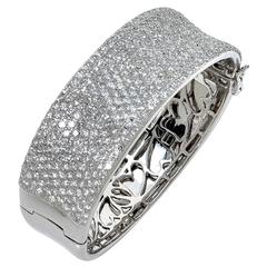 Diamond Gold Bangle Bracelet 5