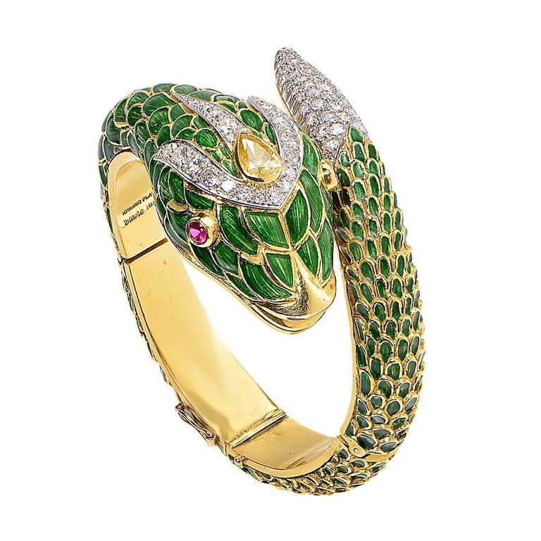 gold serpent bracelet