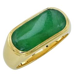 Beautiful Jade Gold Ring