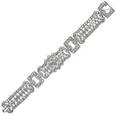 14 Carats Diamonds Platinum Bracelet 14 Carats Diamonds Platinum Bracelet