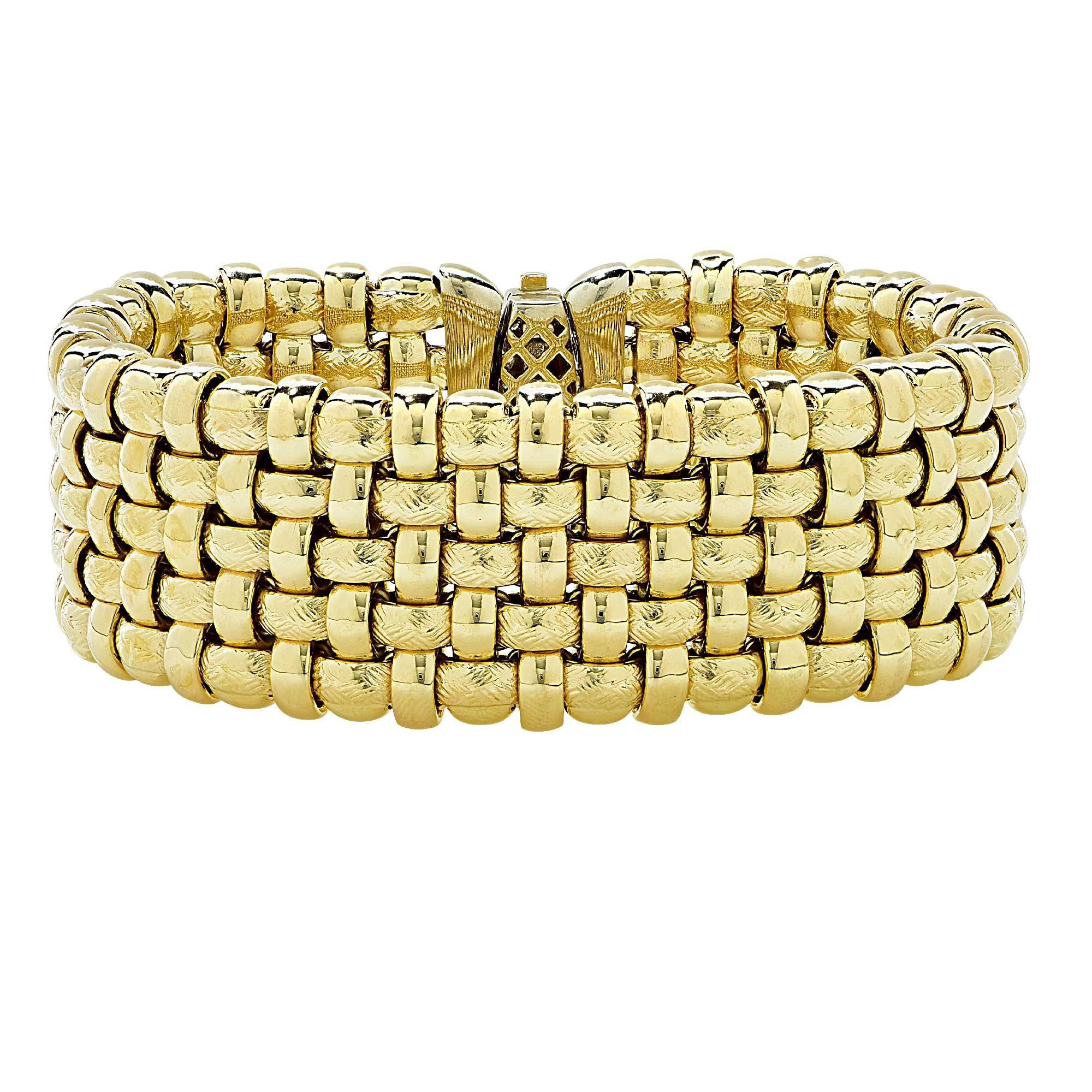 Gold Diamond Clasp Bracelet