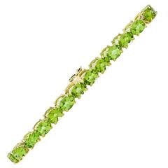20 Carat Peridot Gold Bracelet