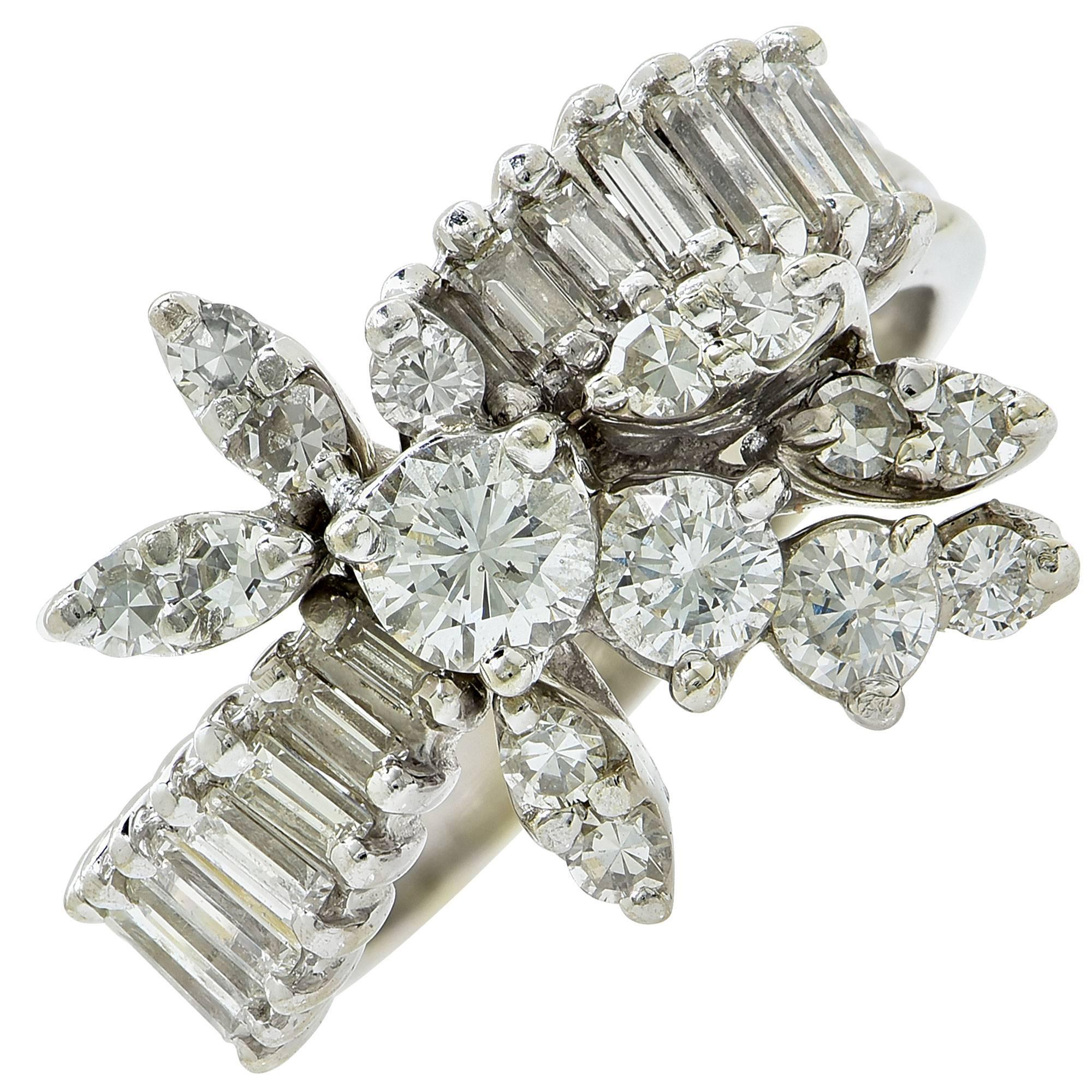  Diamond Cluster Ring