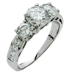 1.38 Carat Diamond Engagement Ring 6