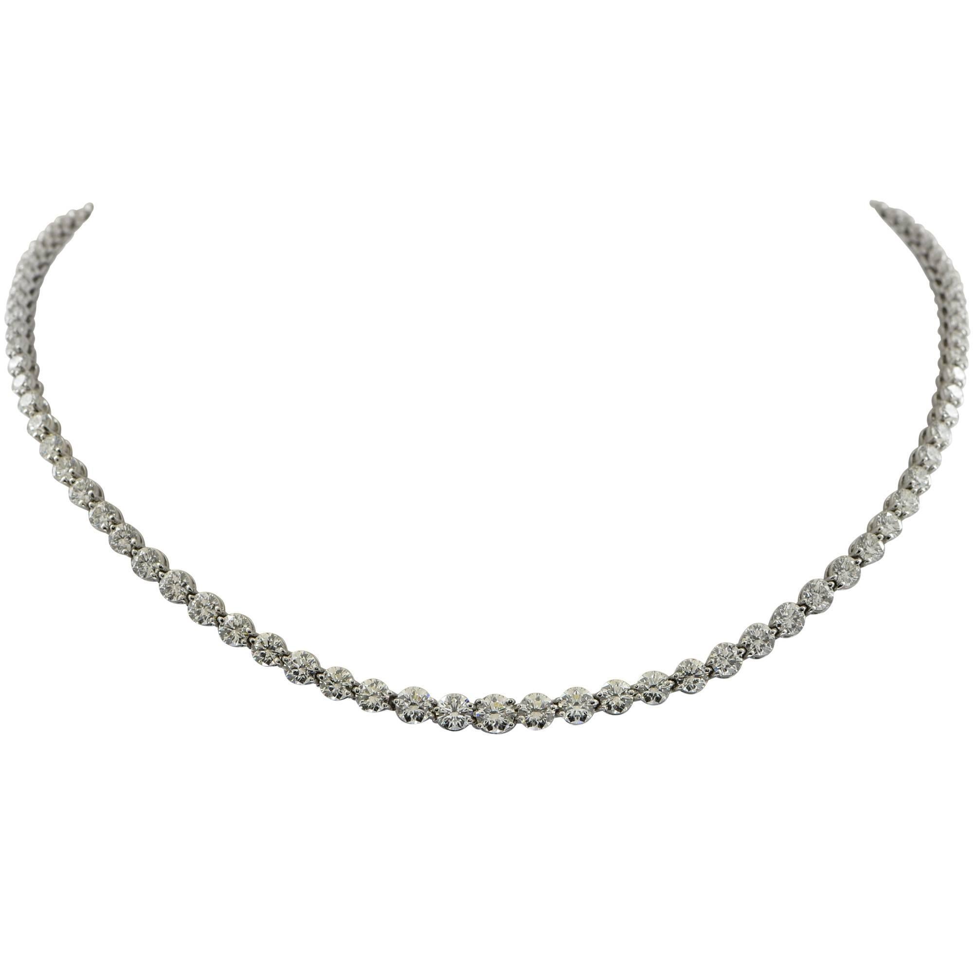 Tiffany and Co. 15 Carat Victoria Diamond Necklace at 1stDibs | 15 ...