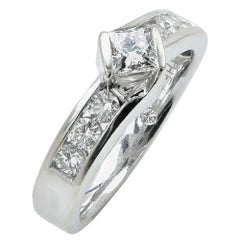 1 Carat Total Weight Diamond Engagement Ring