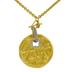 Seidengang Diamond Yellow Gold Pendant with Necklace