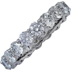 2.70 Carat Diamond Platinum Eternity Band Ring