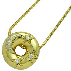 Jose Hess .75 Carat Diamonds Gold Necklace