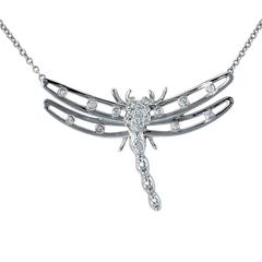 Tiffany & Co. Dragonfly Diamond Platinum Necklace
